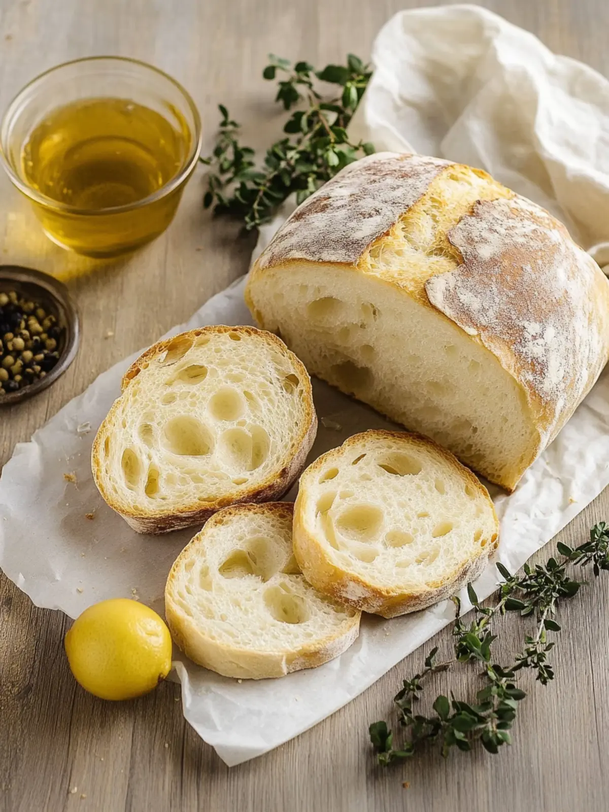 Knuspriges hausgemachtes Ciabatta-Brot für Feinschmecker 3 Knuspriges hausgemachtes Ciabatta-Brot