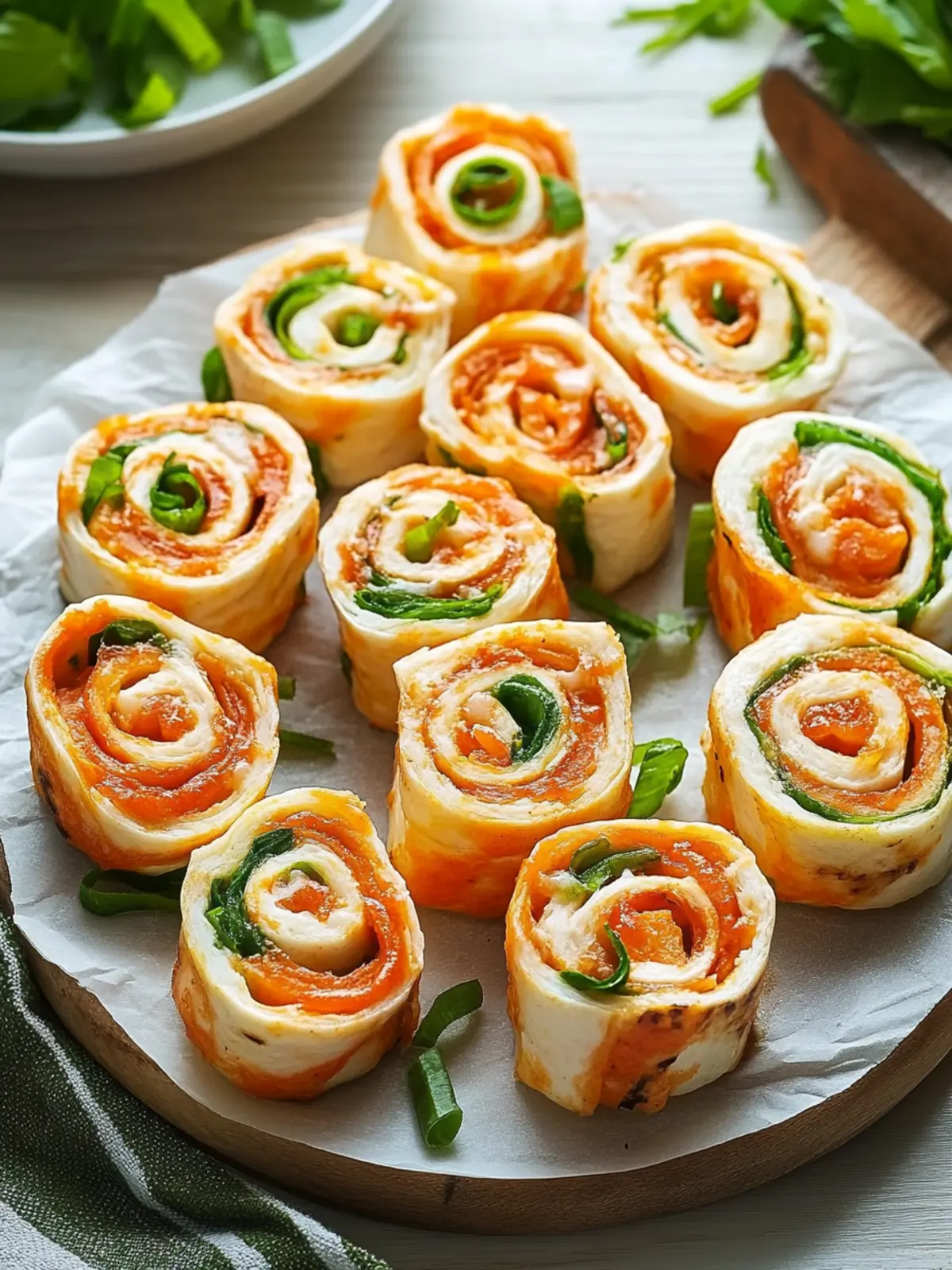 Buffalo-Hühnchen-Pinwheels einfach zubereiten: Verwöhne deine Gäste 4 Buffalo-Hühnchen-Pinwheels einfach zubereiten