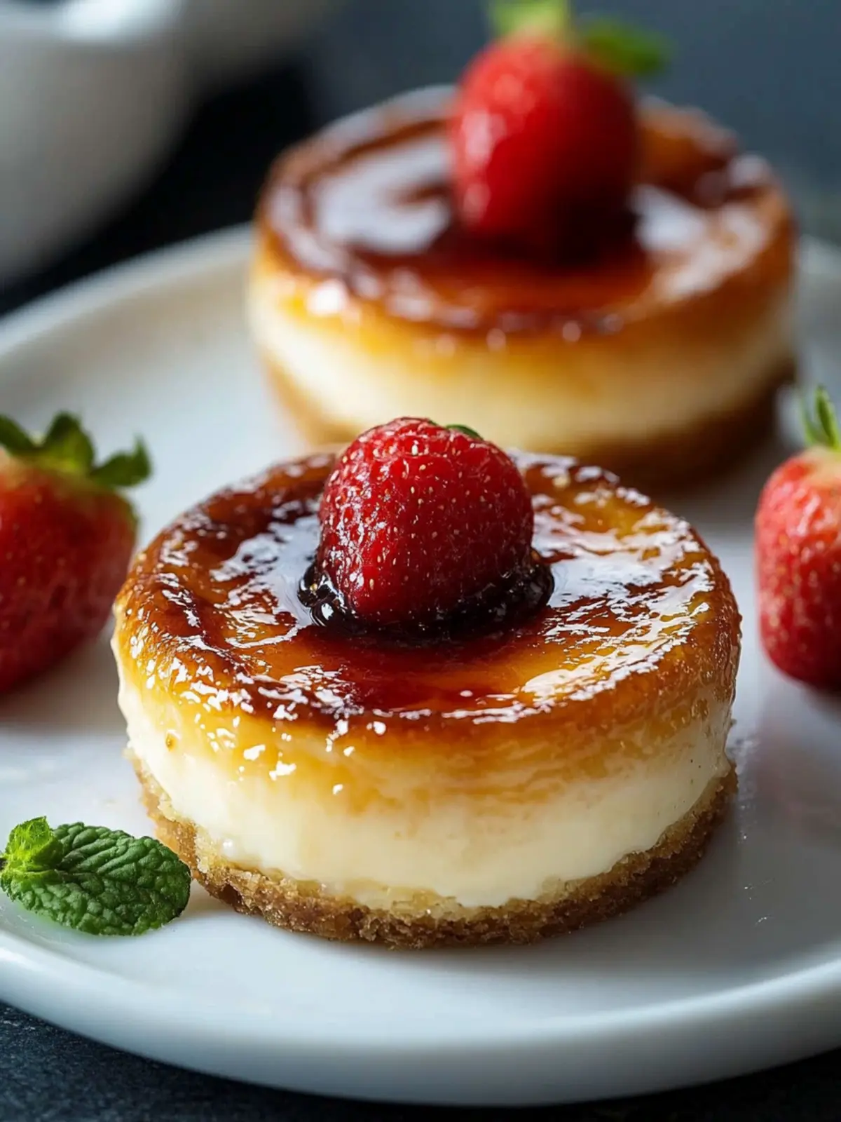 Mini Crème Brûlée Käsekuchen: Himmlisch und Einfache Mini-Genüsse 2 Mini Crème Brûlée Käsekuchen