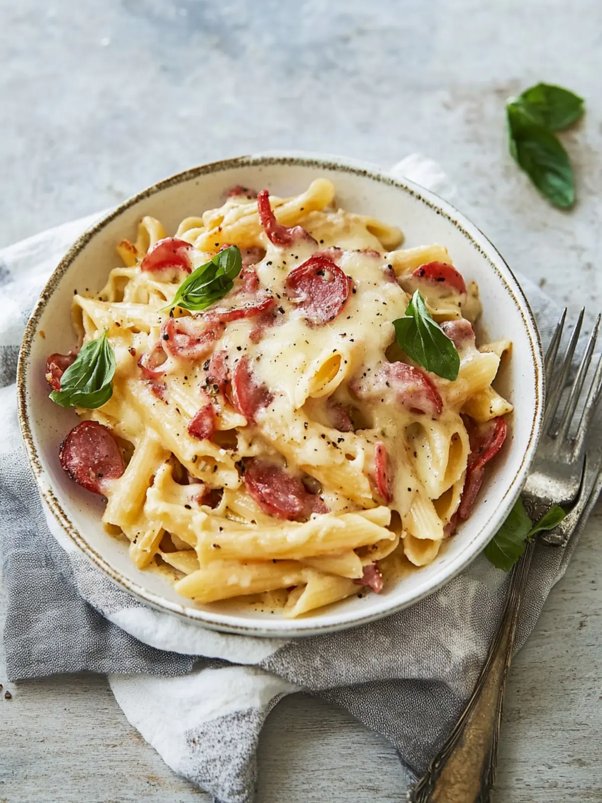 Schneller Nudelauflauf mit Schinken: Ein Komfort-Essen! 4 Schneller Nudelauflauf mit Schinken