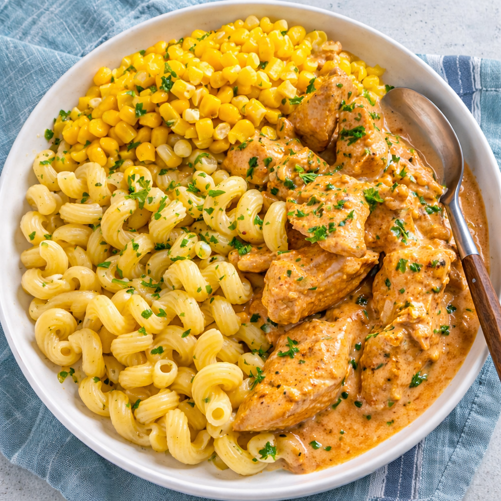 Schnelles Hähnchengeschnetzeltes ohne Pilze für die Familie 2 Schnelles Hähnchengeschnetzeltes ohne Pilze für die Familie