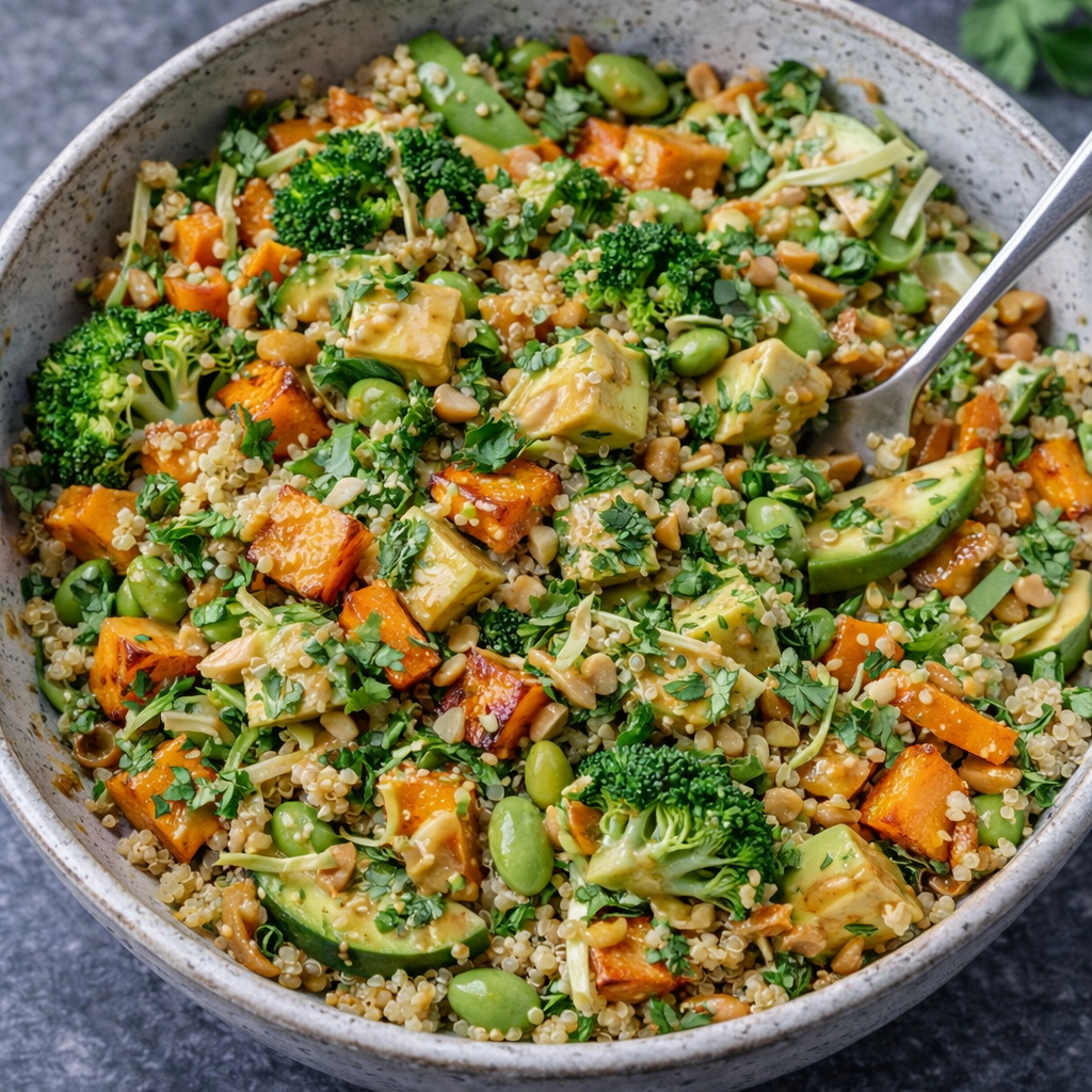 Köstliche Thai Erdnuss Süßkartoffel Buddha Schüssel für Soulfood 3 Köstliche Thai Erdnuss Süßkartoffel Buddha Schüssel für Soulfood