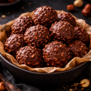 Hausgemachte Ferrero Rocher Haselnusstrüffel – Gesund genießen! 2 Hausgemachte Ferrero Rocher Haselnusstrüffel – Gesund genießen!