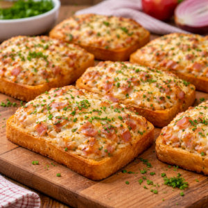 Flammkuchen Toast perfekt für schnelle Snacks und Feiern 2 Flammkuchen Toast perfekt für schnelle Snacks und Feiern