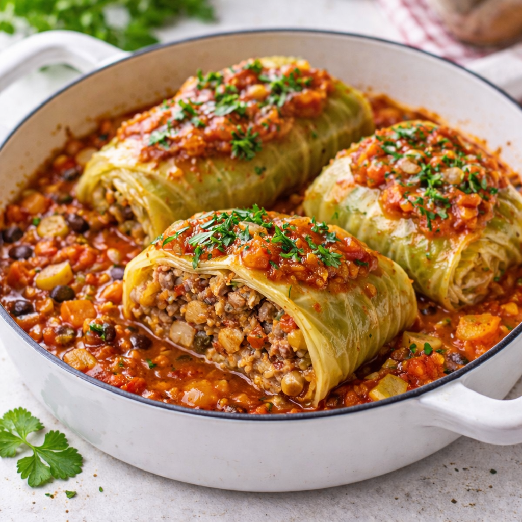 Schnelle Vegetarische Kohlrouladen für ein Wohlfühl-Dinner 3 Schnelle Vegetarische Kohlrouladen für ein Wohlfühl-Dinner