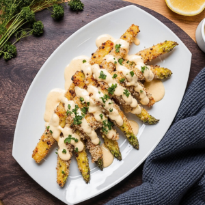 Crispy Spargel mit Parmesan Kruste & Hollandaise Genuss 2 Crispy Spargel mit Parmesan Kruste & Hollandaise Genuss
