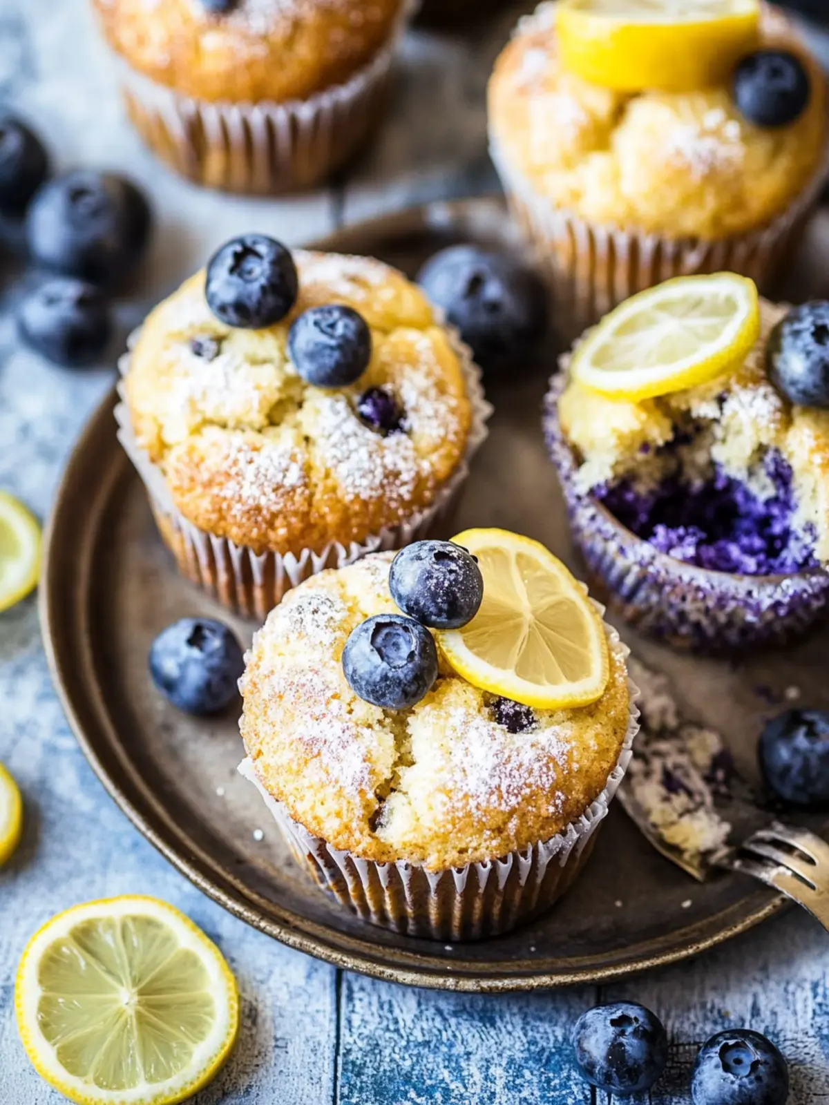Heidelbeer-Zitronen-Mohn-Muffins für ein perfektes Frühstück 5 Heidelbeer-Zitronen-Mohn-Muffins