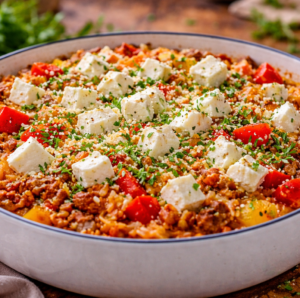 Griechischer Nudelauflauf mit Hackfleisch und Kritharaki ganz einfach 2 Griechischer Nudelauflauf mit Hackfleisch und Kritharaki ganz einfach