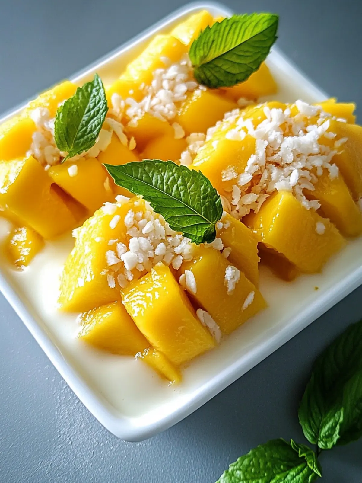 Mango Klebriger Reis: Ein cremiger Genuss für jedes Fest! 2 Mango Klebriger Reis