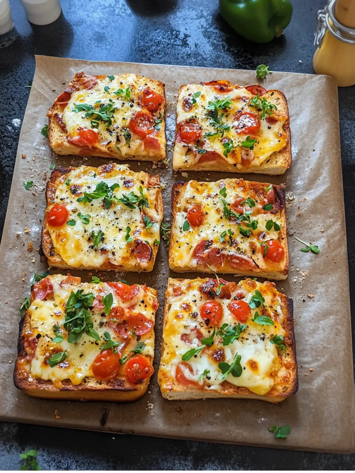 Flammkuchen Toast perfekt für schnelle Snacks und Feiern 2 Flammkuchen Toast