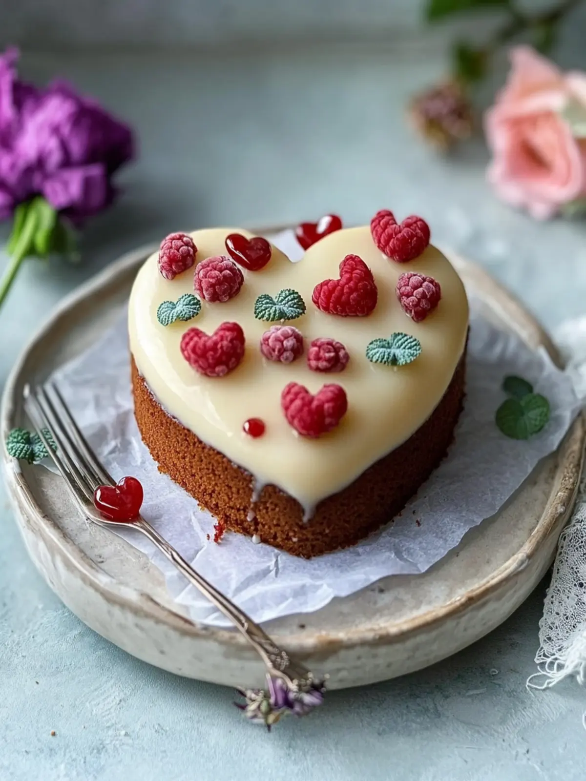 Mini-Herz-Kuchen für Liebevolle Momente und süße Anlässe 5 Mini-Herz-Kuchen