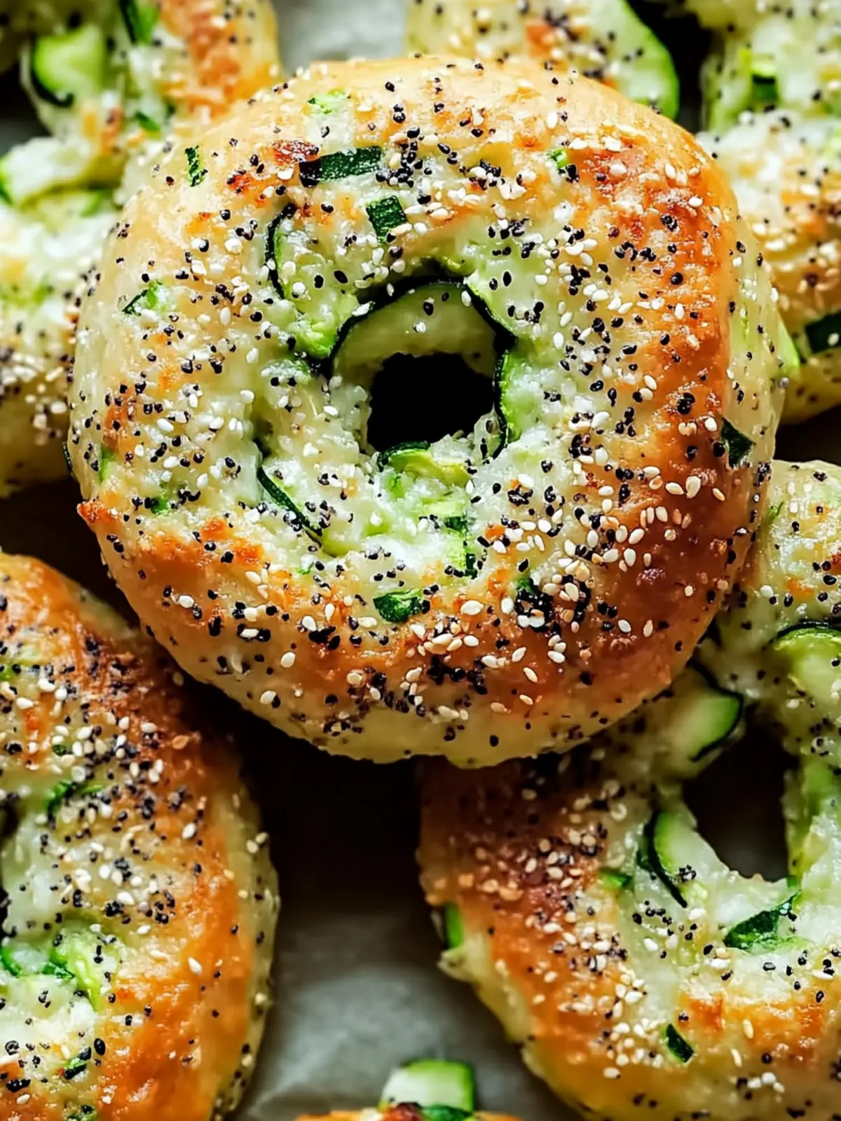 Zucchini Bagels: Der leckere, glutenfreie Snack für jeden Tag 4 Zucchini Bagels