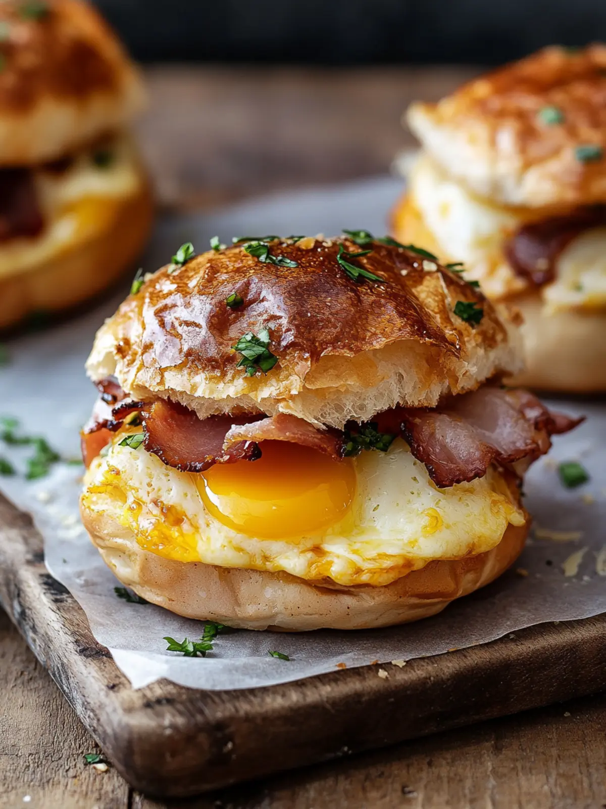 Ultimative Speck, Ei & Käse Frühstücks-Slider für den Kickstart 3 Ultimative Speck, Ei & Käse Frühstücks-Slider