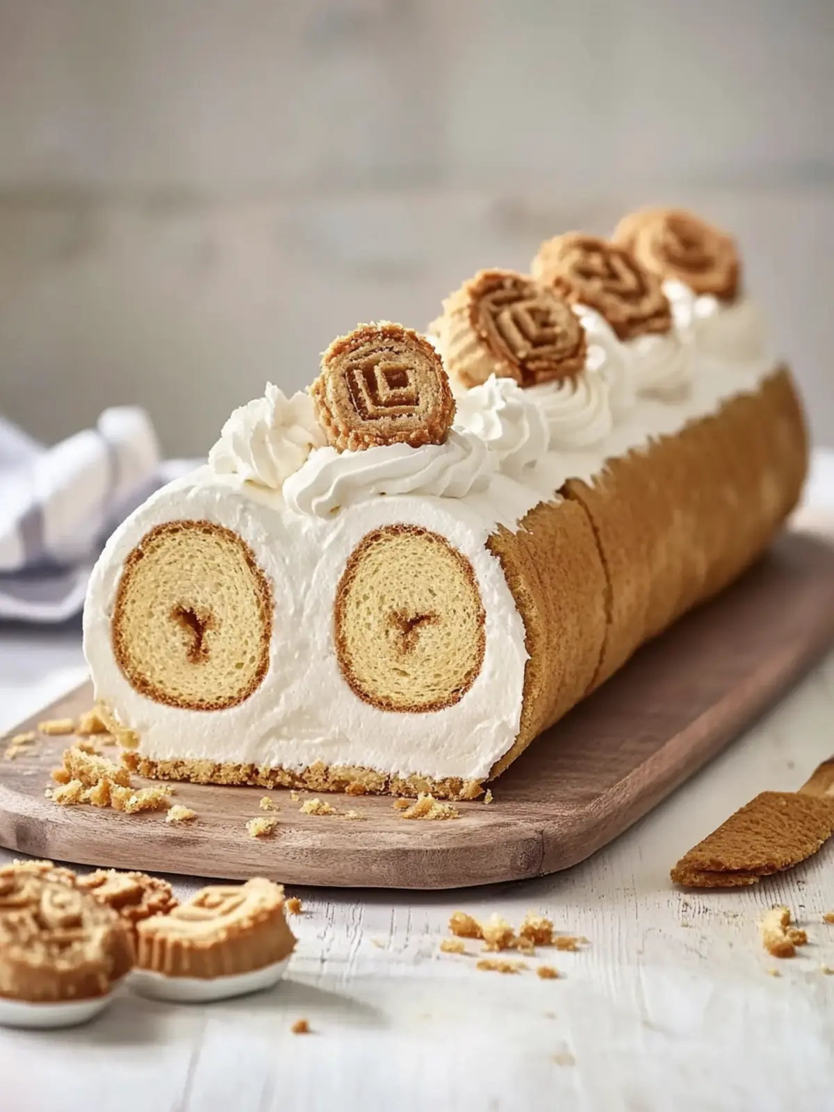 Lotus Biscoff®-Biskuitroulade – Himmlisch einfacher Genuss 3 Lotus Biscoff®-Biskuitroulade
