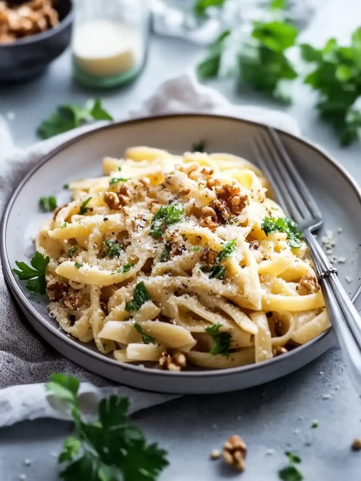 Schwarzwurzel Pasta Rezept mit Rahmsauce & Walnüssen genießen 3 Schwarzwurzel Pasta Rezept mit Rahmsauce & Walnüssen