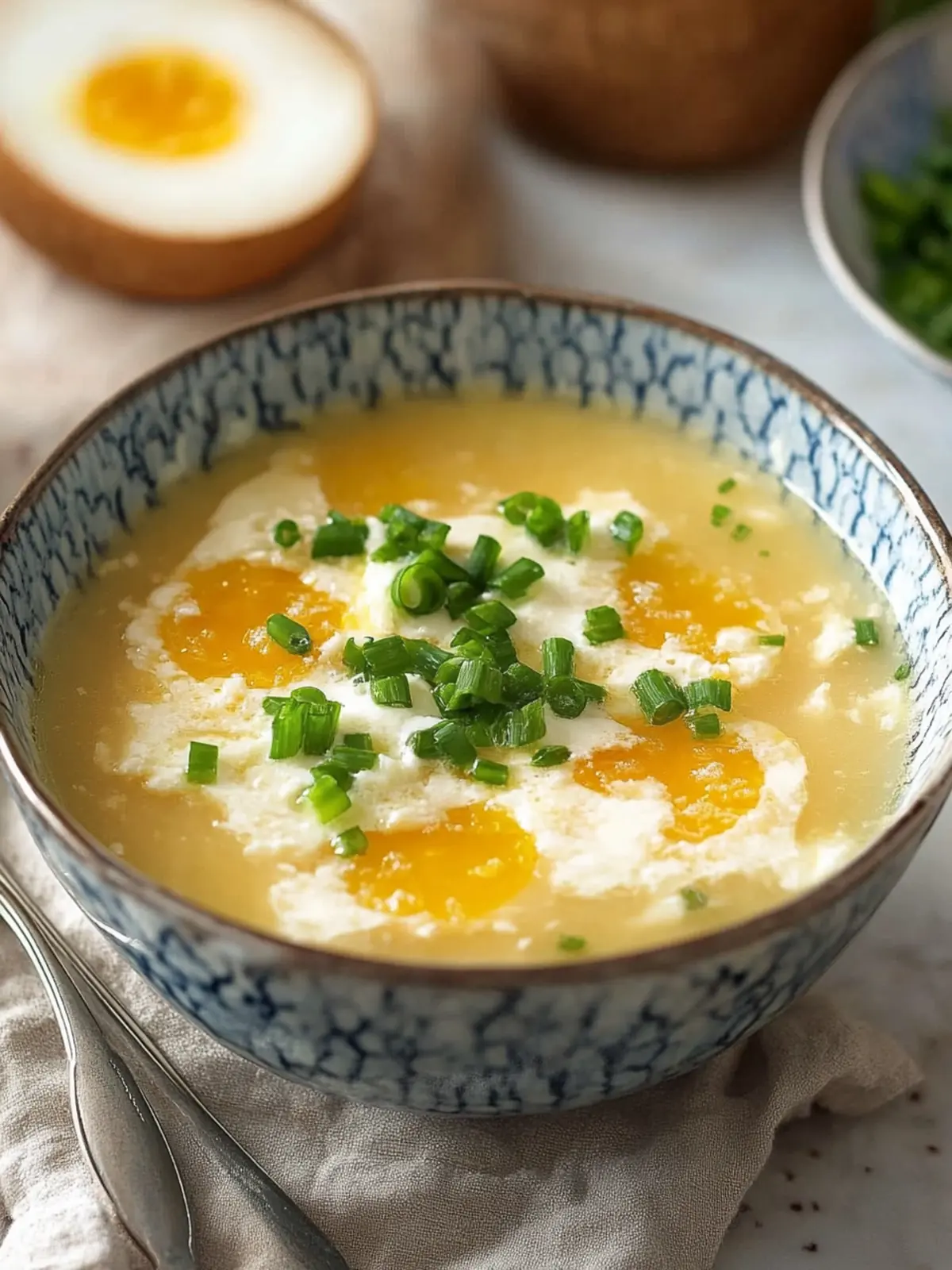 Klassische Eierflockensuppe