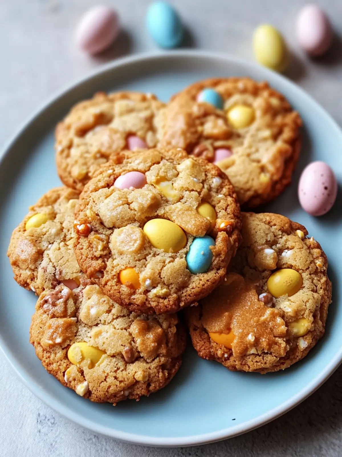 Crispy Cookies mit Cadbury Mini Eggs – Der perfekte Ostergenuss! 3 Crispy cookies with Cadbury mini eggs