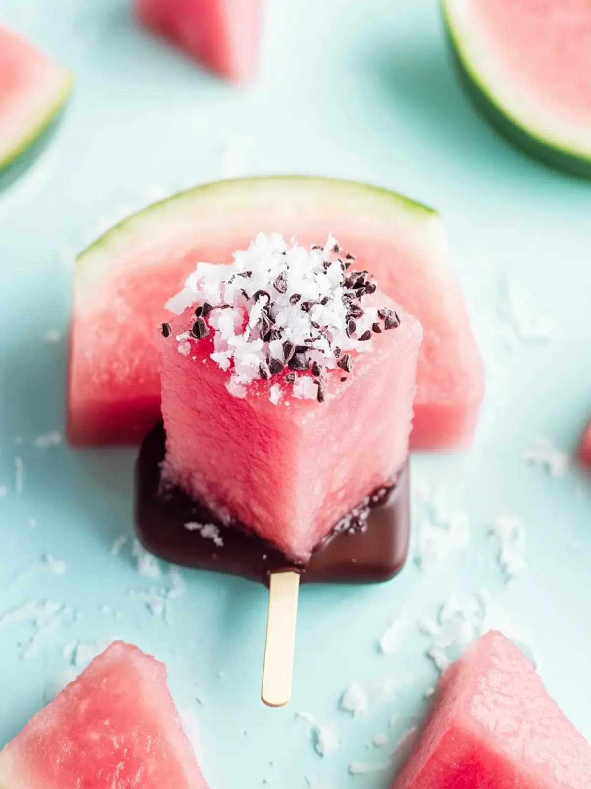 Schokolade-getauchter Wassermelonen: Ein leichter Sommergenuss 5 Schokolade-getauchter Wassermelonen