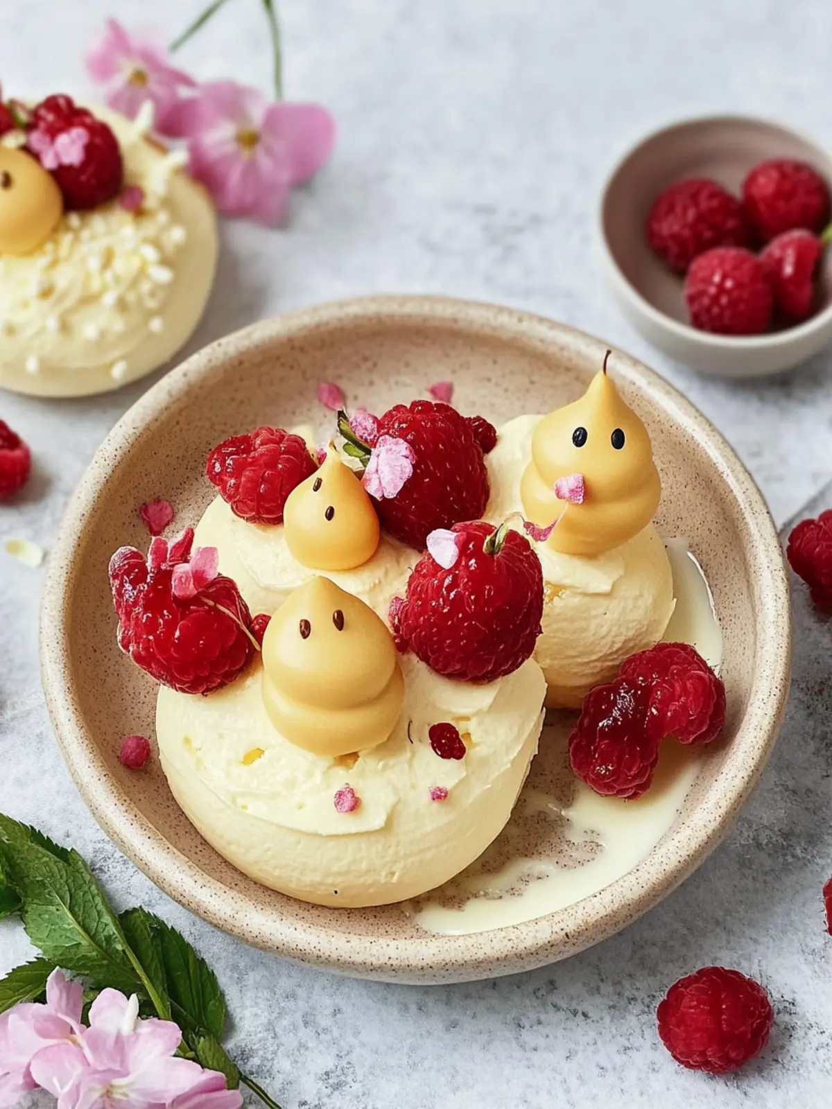 Küken küssen: Einfach unwiderstehliche Baiser-Küken zaubern 4 Küken küssen