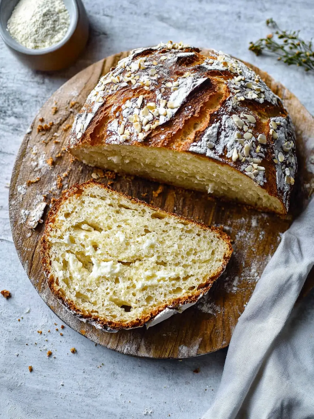 Haferflockenbrot mit Quark – Proteinreicher Genuss für Frühstück 3 Haferflockenbrot mit Quark