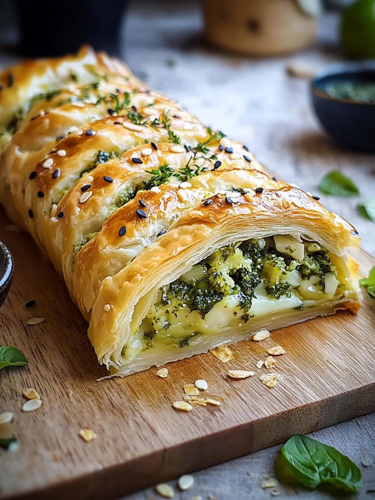 Knuspriger Brokkoli-Käse-Strudel – Ein Genuss zum Verlieben 4 Brokkoli-Käse-Strudel