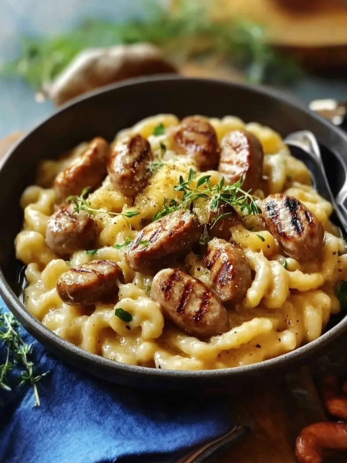 Bratwurst-Spätzle-Pfanne: Herzhaftes Komfortessen für jeden Tag 4 Bratwurst-Spätzle-Pfanne