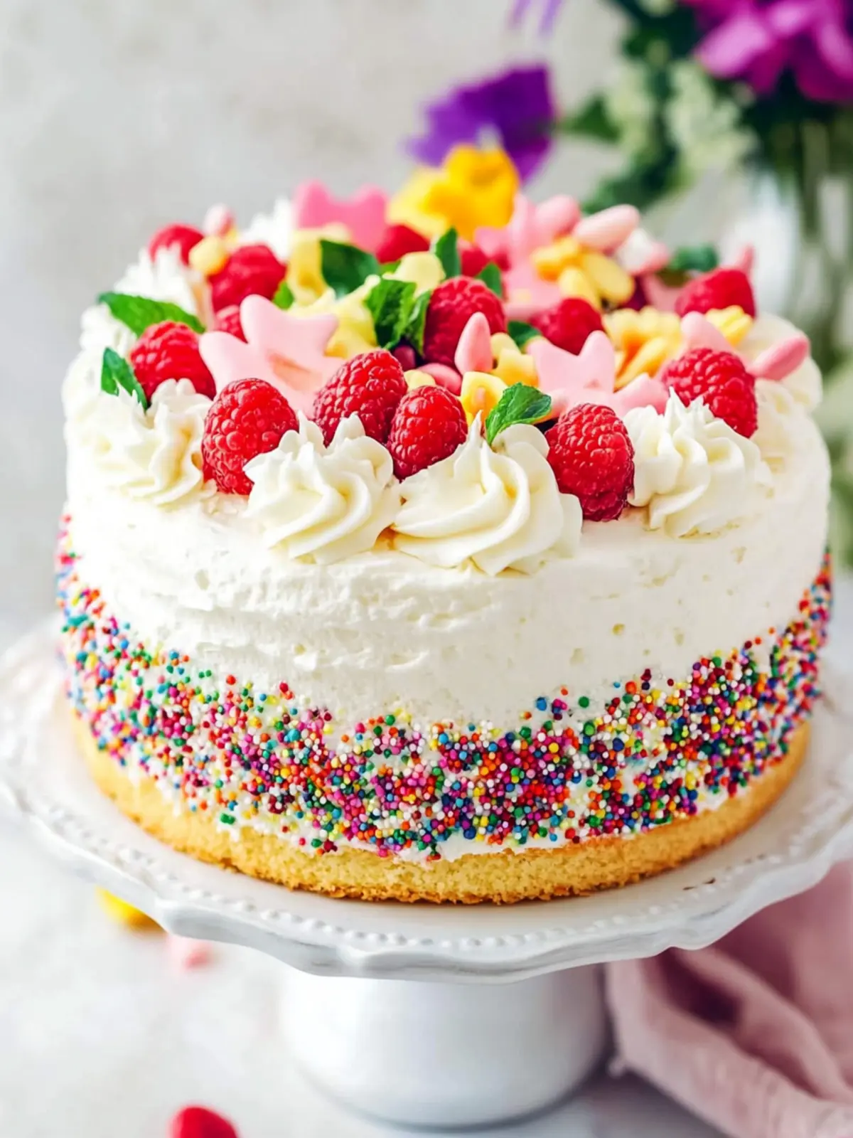 Hausgemachter Funfetti-Kuchen für bunte Feiern zaubern 4 Hausgemachter Funfetti-Kuchen