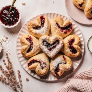 Köstliche Hefe Herzen mit Kirschmarmelade für Herzensmoment 2 Köstliche Hefe Herzen mit Kirschmarmelade für Herzensmoment