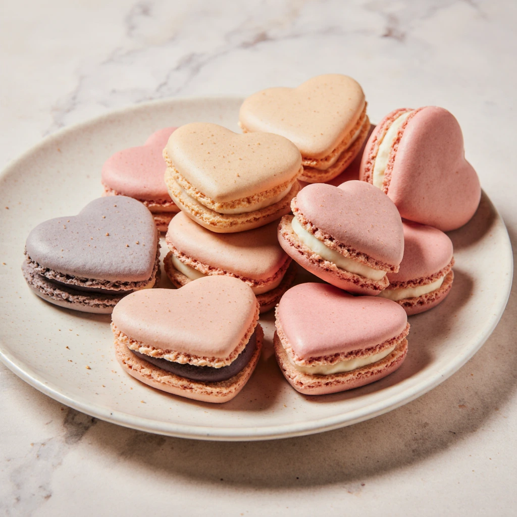 Herzförmige Macarons: Süße Liebe für jedes Fest 3 Herzförmige Macarons: Süße Liebe für jedes Fest