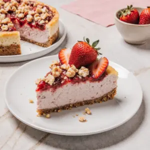 Erdbeer Crunch Käsekuchen – Der perfekte Sommertraum 2 Erdbeer Crunch Käsekuchen – Der perfekte Sommertraum