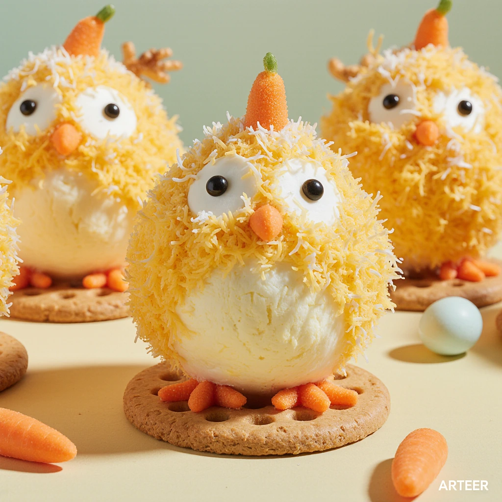 Osterküken aus Frischkäse – Cooler Brunch-Fingerfood selbstgemacht 2 Osterküken aus Frischkäse – Cooler Brunch-Fingerfood selbstgemacht