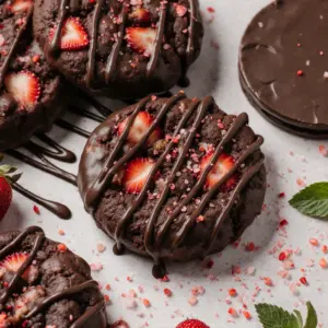 Schokoladenüberzogene Erdbeerkekse für süße Momente 2 Schokoladenüberzogene Erdbeerkekse für süße Momente