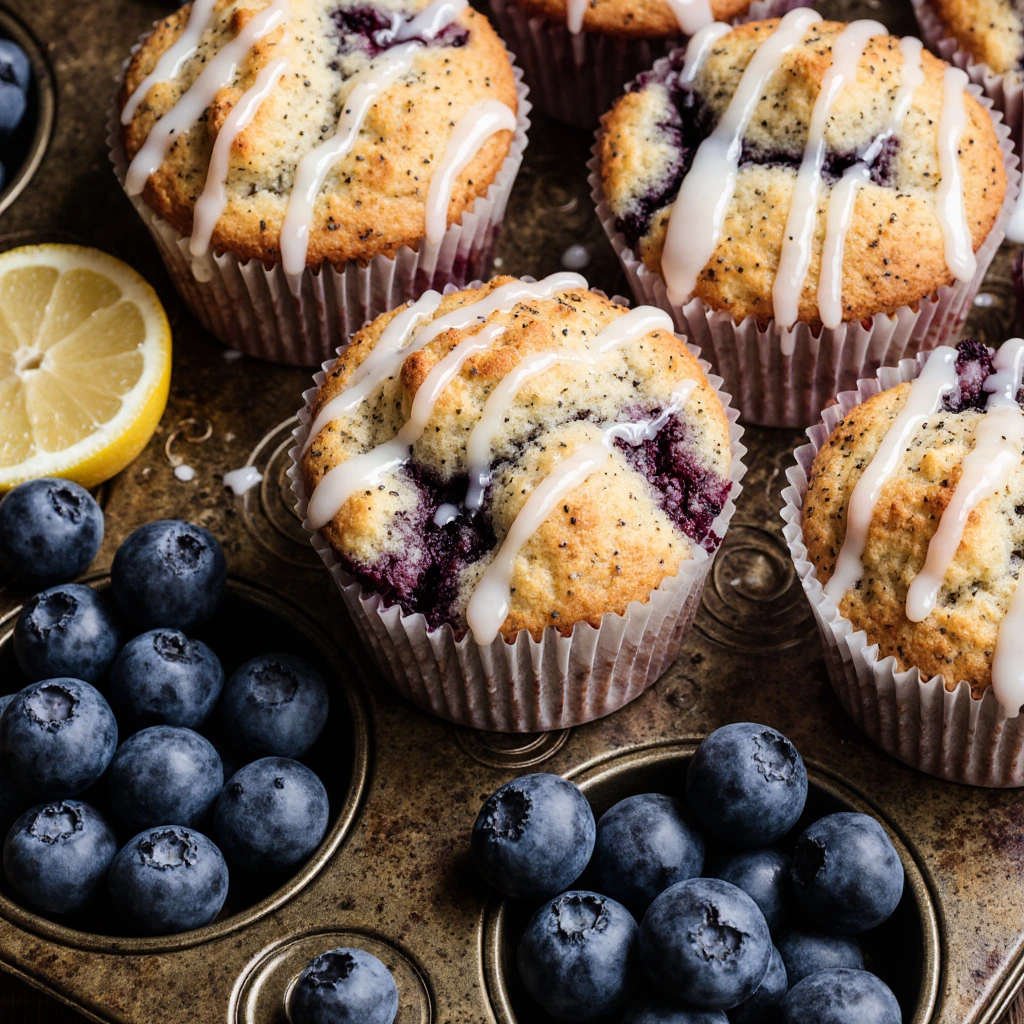 Heidelbeer-Zitronen-Mohn-Muffins für ein perfektes Frühstück 3 Heidelbeer-Zitronen-Mohn-Muffins für ein perfektes Frühstück