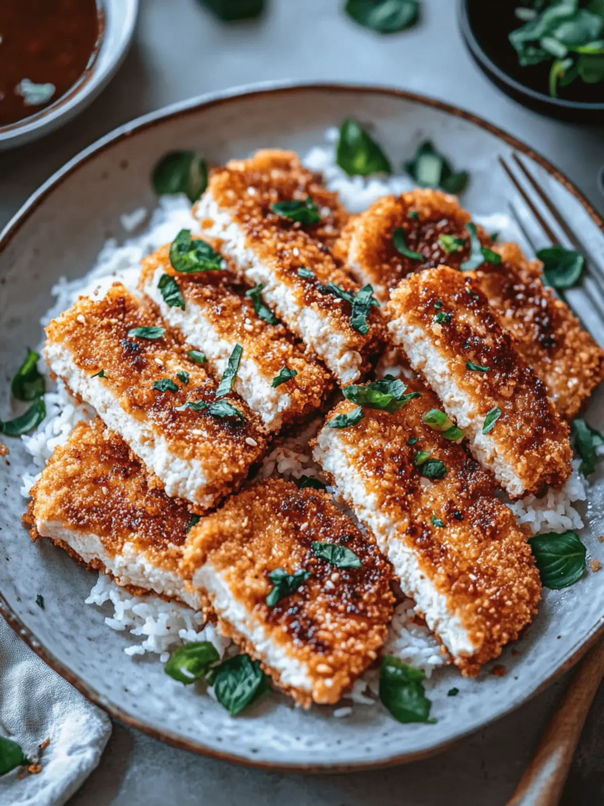 Köstliches Tofu Katsu: Vegane Freude mit knuspriger Kruste 4 Tofu Katsu