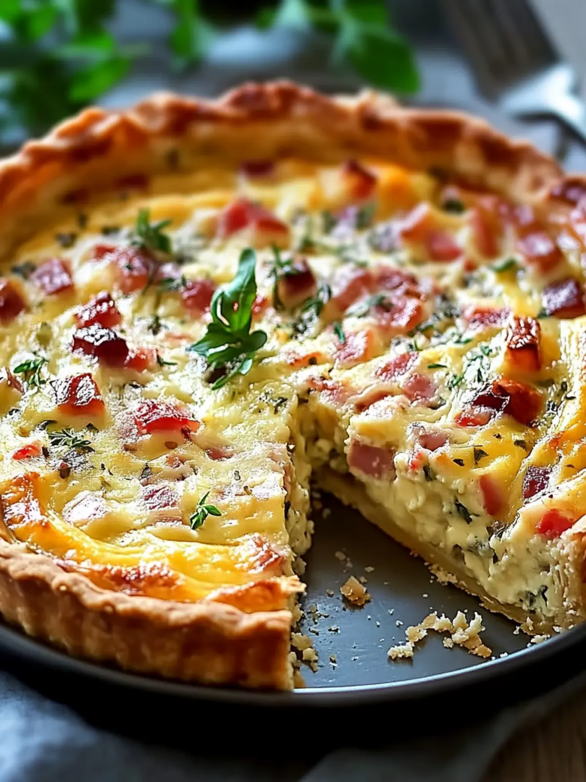 Gemüse Rinderspeck Quiche