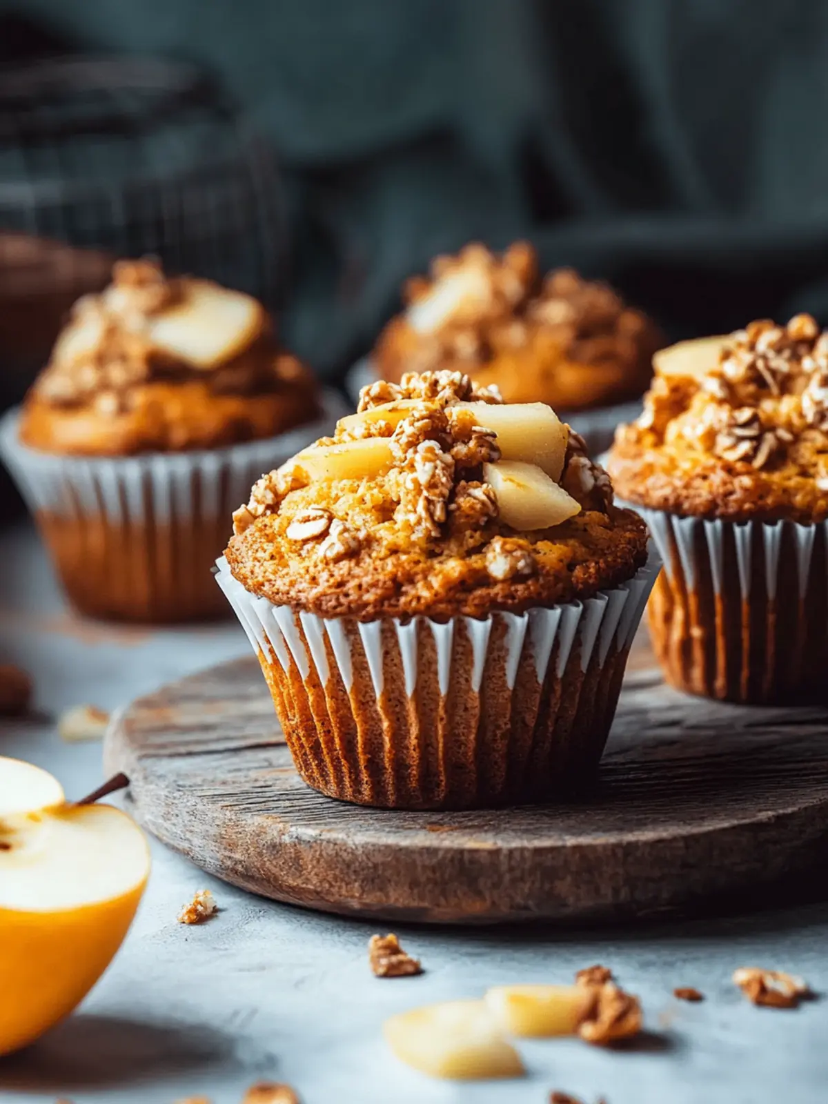 Vegane Apfel-Karotten-Muffins für den perfekten Snack genuss 3 Vegane Apfel-Karotten-Muffins