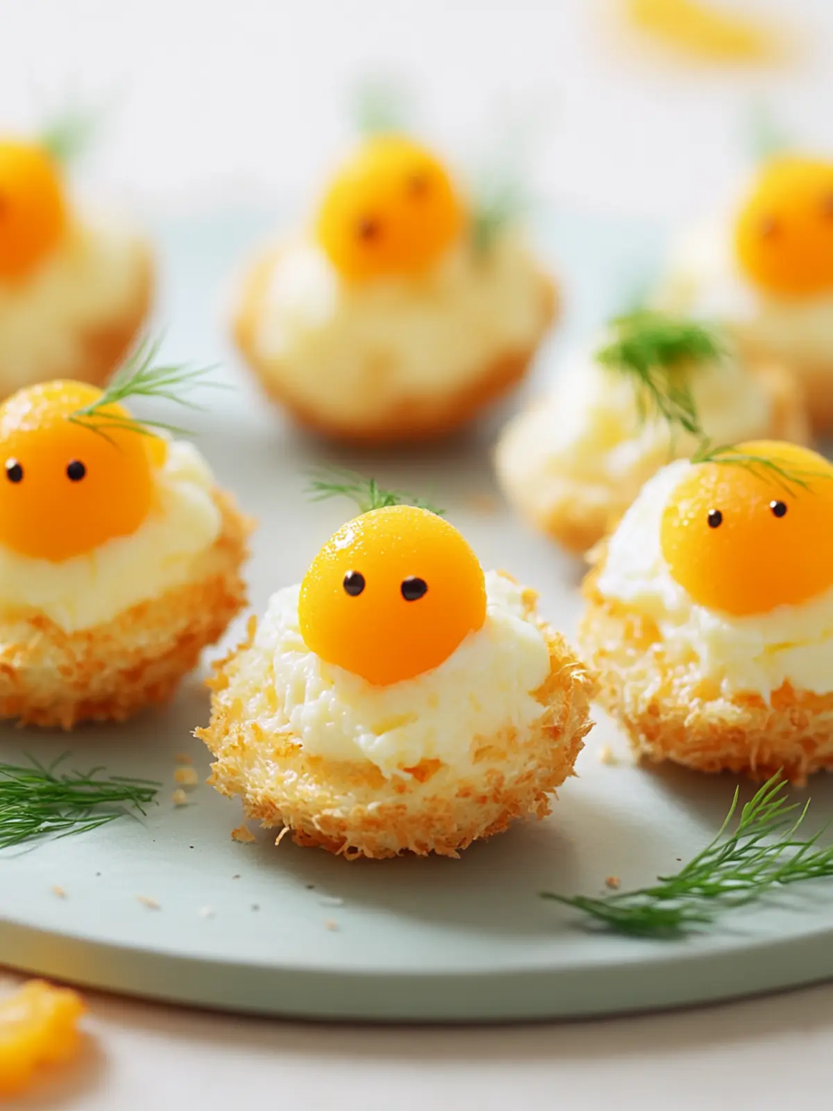 Osterküken aus Frischkäse – Cooler Brunch-Fingerfood selbstgemacht 2 Osterküken aus Frischkäse – niedlicher Fingerfood-Hit für den Brunch