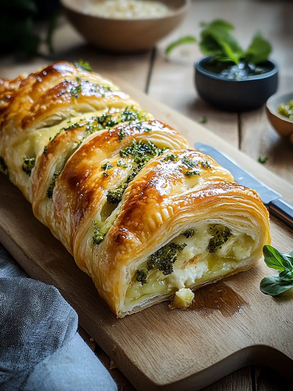 Knuspriger Brokkoli-Käse-Strudel – Ein Genuss zum Verlieben 3 Brokkoli-Käse-Strudel