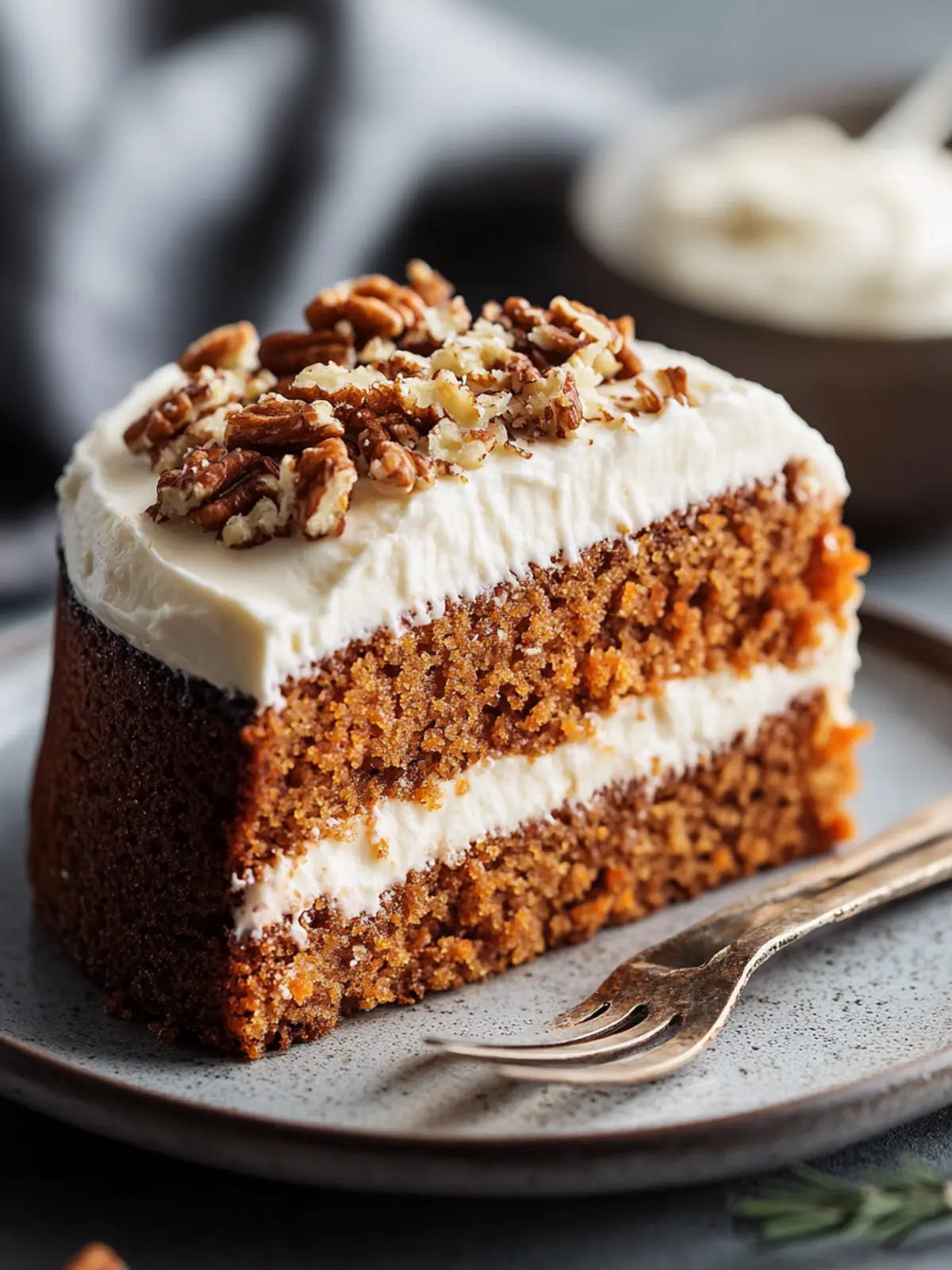 Saftiger Karottenkuchen mit Mascarponecreme – Genuss pur 3 Juicy carrot cake with mascarpone cream