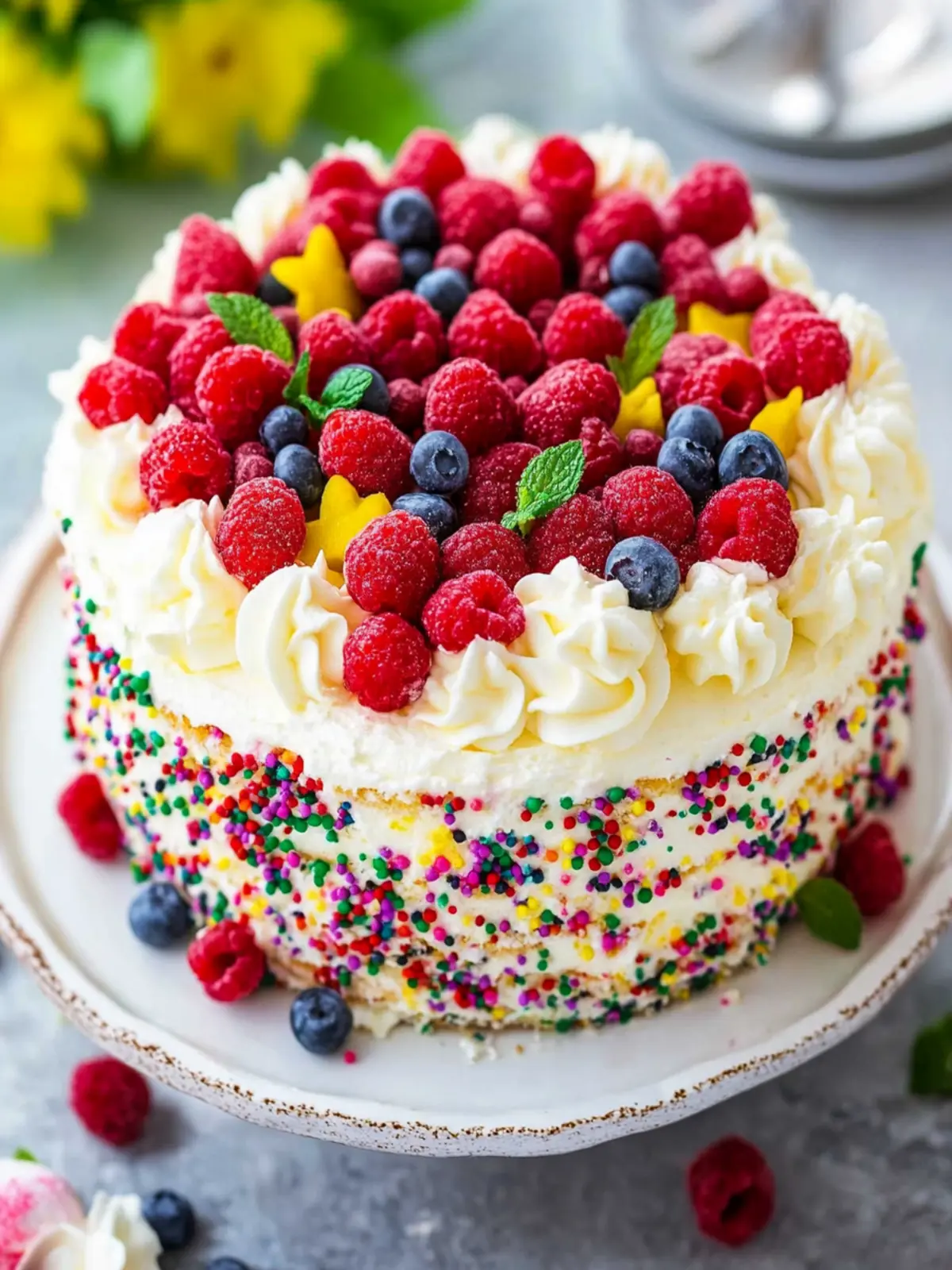 Hausgemachter Funfetti-Kuchen für bunte Feiern zaubern 5 Hausgemachter Funfetti-Kuchen
