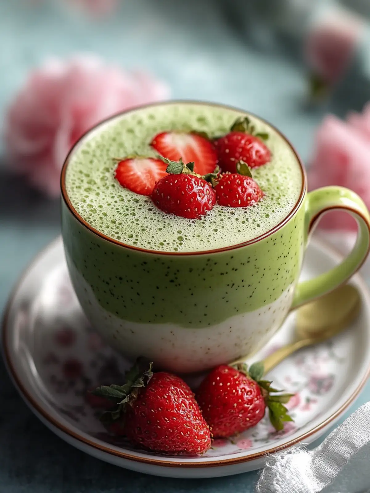 Erdbeer Matcha Latte: Dein fruchtiger Genuss für jeden Tag 4 Erdbeer Matcha Latte