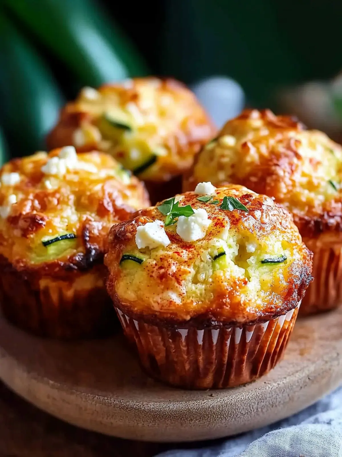 Herzhafte Muffins mit Feta, Zucchini und Paprika schnell gemacht 5 Herzhafte Muffins mit Feta, Zucchini und Paprika