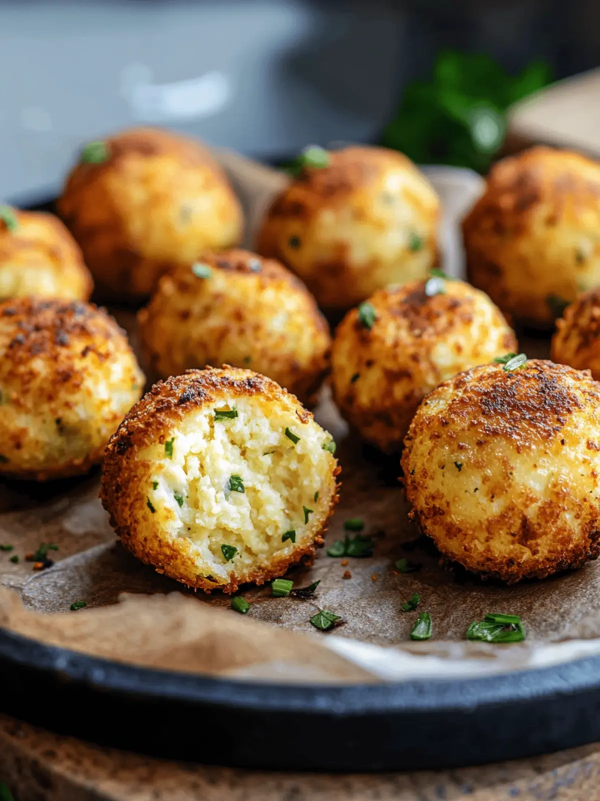 Low Carb Quark-Gemüse-Bällchen aus dem Airfryer