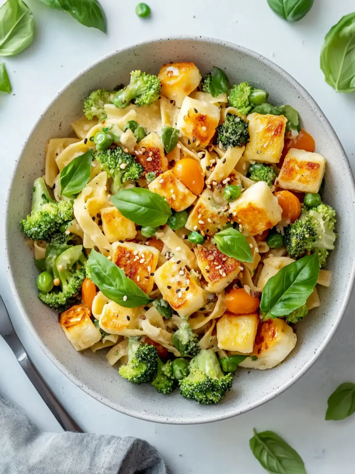 Bunter Halloumi-Pasta-Salat für Genussvolle Sommerabende 5 Bunte Halloumi-Pasta-Salat