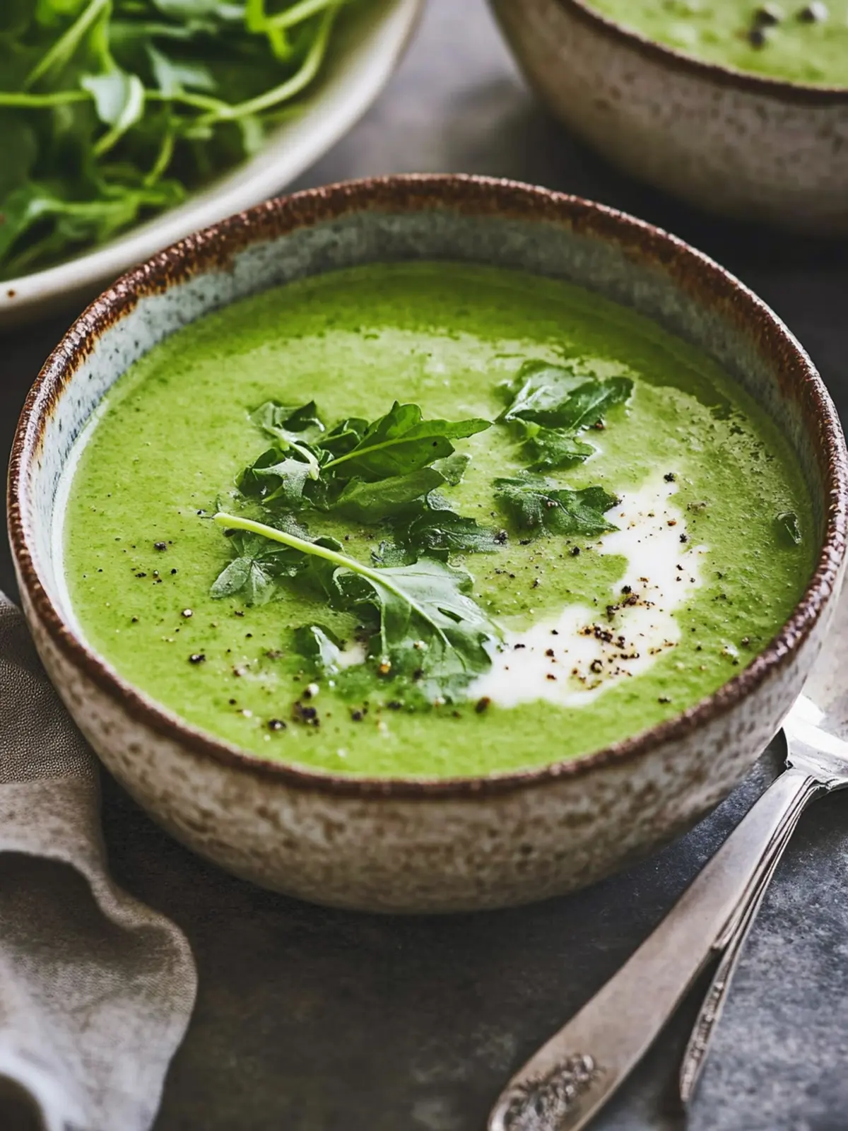 Sahnige Rucola-Suppe: Gesund, Einfach und Köstlich! 4 Rucola-Suppe