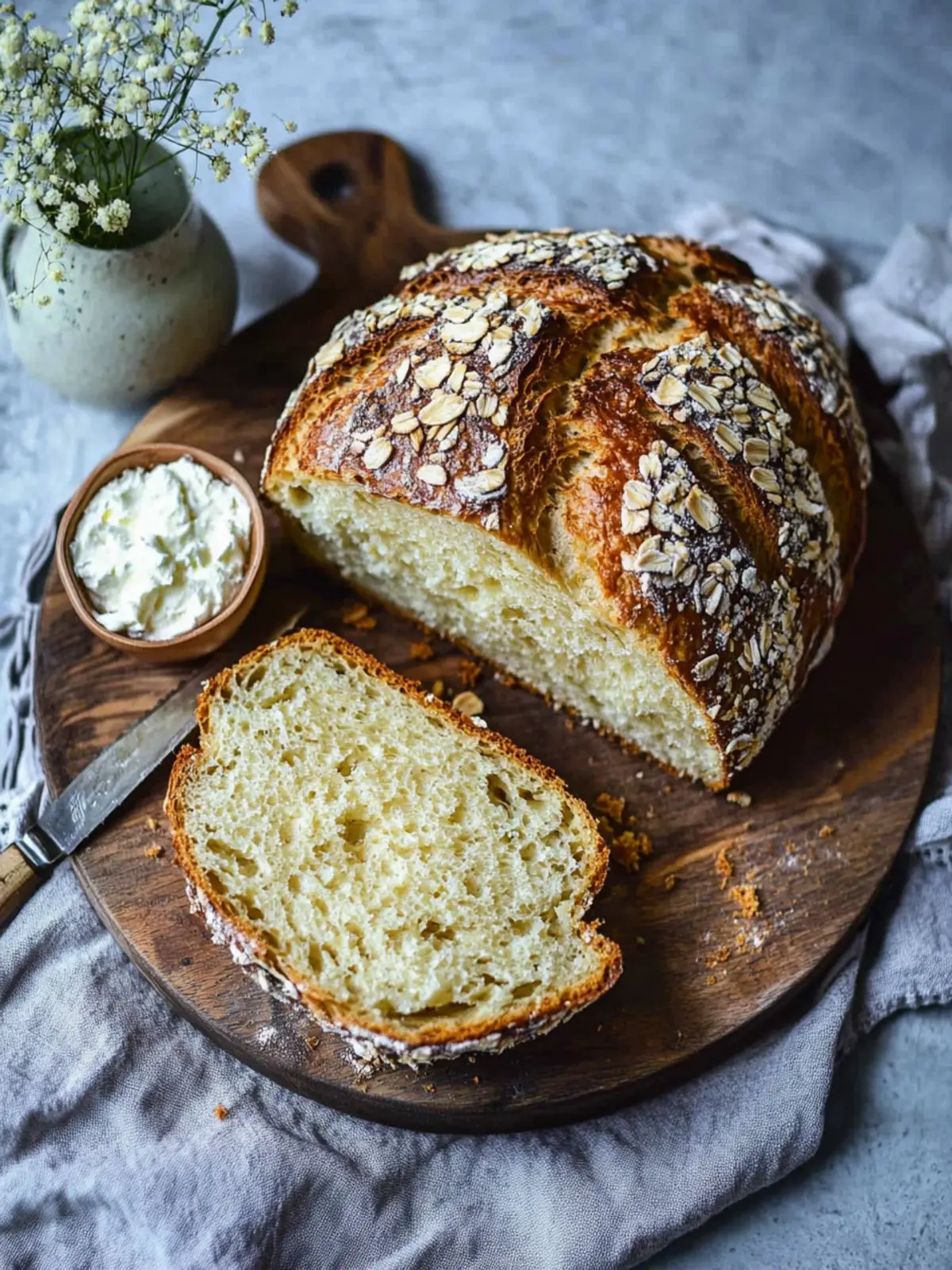 Haferflockenbrot mit Quark – Proteinreicher Genuss für Frühstück 2 Haferflockenbrot mit Quark