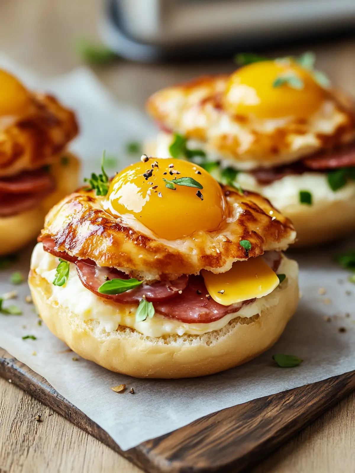 Ultimative Speck, Ei & Käse Frühstücks-Slider für den Kickstart 2 Ultimative Speck, Ei & Käse Frühstücks-Slider