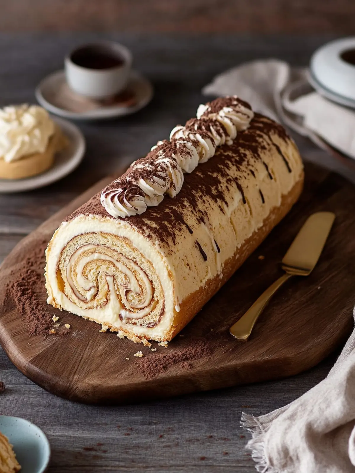 Biskuitroulade mit Kaffeecreme – Ein himmlisches Dessert für Kaffeeliebhaber 5 Biskuitroulade mit Kaffeecreme
