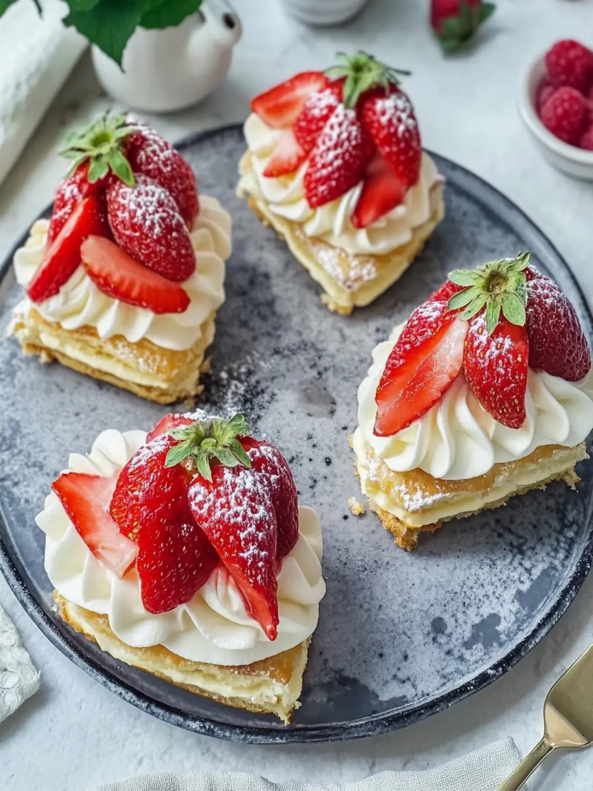Erdbeer Vanille Teilchen: Einfaches Sommervergnügen bereit! 5 Erdbeer Vanille Teilchen