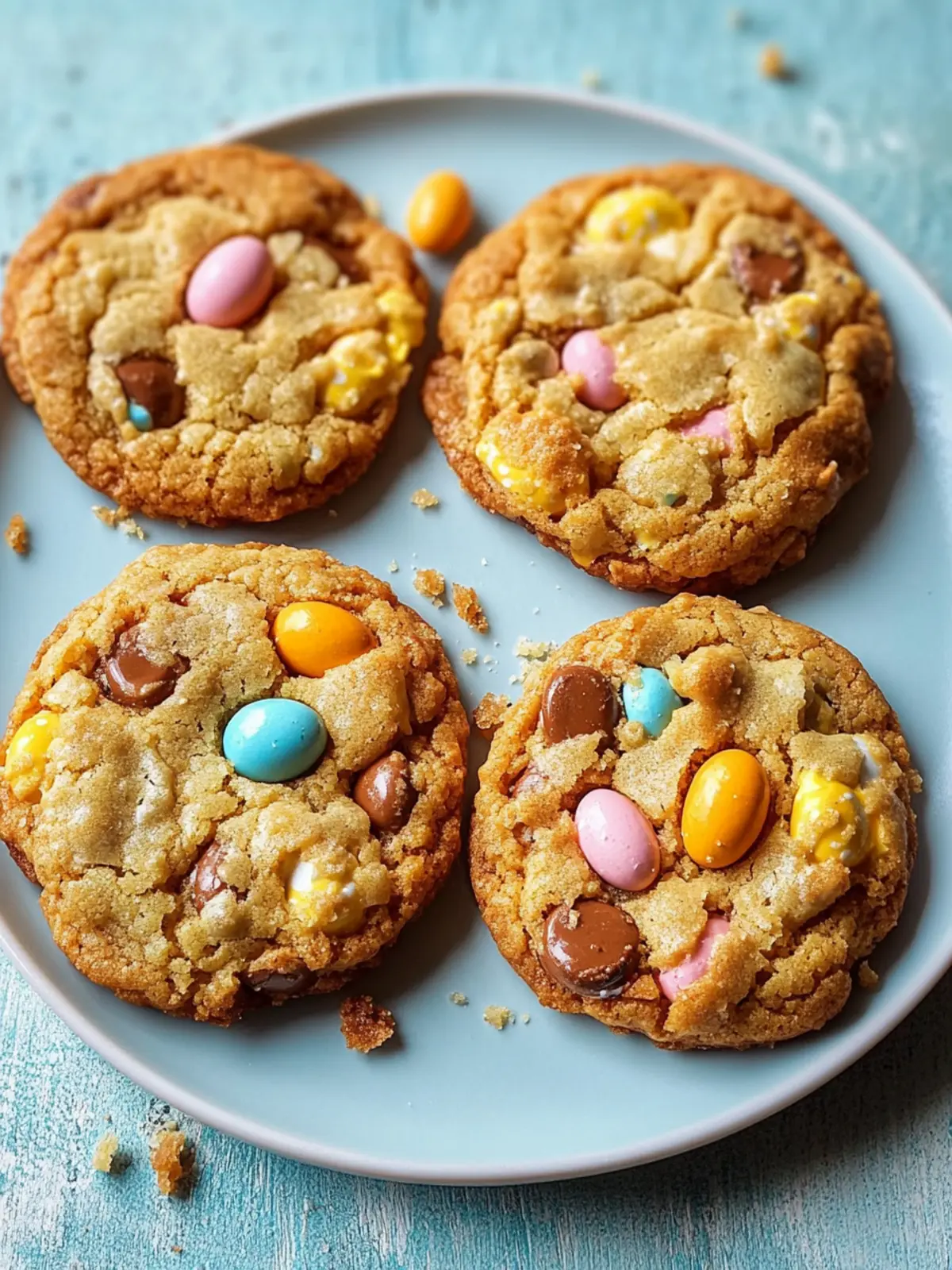 Crispy Cookies mit Cadbury Mini Eggs – Der perfekte Ostergenuss! 4 Crispy cookies with Cadbury mini eggs